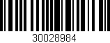 Código de barras (EAN, GTIN, SKU, ISBN): '30028984'