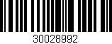 Código de barras (EAN, GTIN, SKU, ISBN): '30028992'
