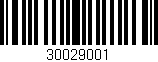 Código de barras (EAN, GTIN, SKU, ISBN): '30029001'