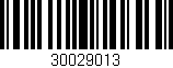 Código de barras (EAN, GTIN, SKU, ISBN): '30029013'
