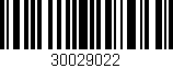 Código de barras (EAN, GTIN, SKU, ISBN): '30029022'