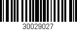 Código de barras (EAN, GTIN, SKU, ISBN): '30029027'