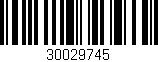 Código de barras (EAN, GTIN, SKU, ISBN): '30029745'
