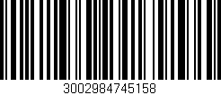 Código de barras (EAN, GTIN, SKU, ISBN): '3002984745158'