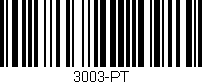 Código de barras (EAN, GTIN, SKU, ISBN): '3003-PT'