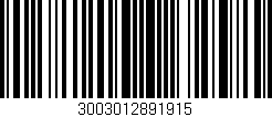 Código de barras (EAN, GTIN, SKU, ISBN): '3003012891915'