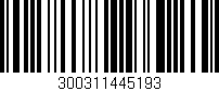 Código de barras (EAN, GTIN, SKU, ISBN): '300311445193'