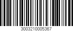 Código de barras (EAN, GTIN, SKU, ISBN): '3003210005367'