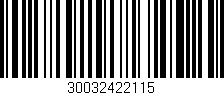 Código de barras (EAN, GTIN, SKU, ISBN): '30032422115'