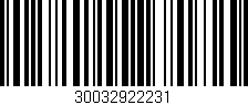 Código de barras (EAN, GTIN, SKU, ISBN): '30032922231'