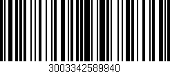 Código de barras (EAN, GTIN, SKU, ISBN): '3003342589940'