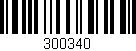 Código de barras (EAN, GTIN, SKU, ISBN): '300340'