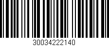 Código de barras (EAN, GTIN, SKU, ISBN): '30034222140'