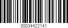 Código de barras (EAN, GTIN, SKU, ISBN): '30034422141'