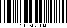 Código de barras (EAN, GTIN, SKU, ISBN): '30035022134'