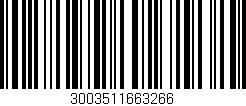 Código de barras (EAN, GTIN, SKU, ISBN): '3003511663266'