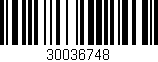 Código de barras (EAN, GTIN, SKU, ISBN): '30036748'