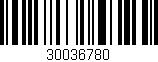 Código de barras (EAN, GTIN, SKU, ISBN): '30036780'
