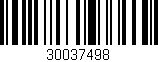 Código de barras (EAN, GTIN, SKU, ISBN): '30037498'