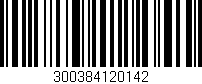 Código de barras (EAN, GTIN, SKU, ISBN): '300384120142'