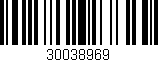 Código de barras (EAN, GTIN, SKU, ISBN): '30038969'