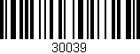 Código de barras (EAN, GTIN, SKU, ISBN): '30039'
