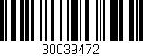 Código de barras (EAN, GTIN, SKU, ISBN): '30039472'