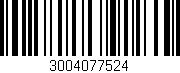 Código de barras (EAN, GTIN, SKU, ISBN): '3004077524'