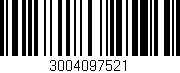 Código de barras (EAN, GTIN, SKU, ISBN): '3004097521'