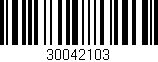 Código de barras (EAN, GTIN, SKU, ISBN): '30042103'