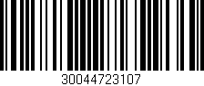 Código de barras (EAN, GTIN, SKU, ISBN): '30044723107'