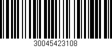 Código de barras (EAN, GTIN, SKU, ISBN): '30045423108'