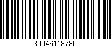 Código de barras (EAN, GTIN, SKU, ISBN): '30046118780'