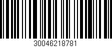 Código de barras (EAN, GTIN, SKU, ISBN): '30046218781'
