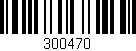 Código de barras (EAN, GTIN, SKU, ISBN): '300470'