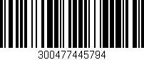 Código de barras (EAN, GTIN, SKU, ISBN): '300477445794'
