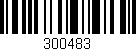 Código de barras (EAN, GTIN, SKU, ISBN): '300483'
