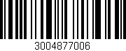 Código de barras (EAN, GTIN, SKU, ISBN): '3004877006'
