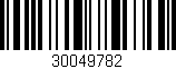 Código de barras (EAN, GTIN, SKU, ISBN): '30049782'