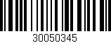 Código de barras (EAN, GTIN, SKU, ISBN): '30050345'