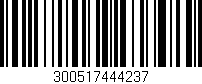 Código de barras (EAN, GTIN, SKU, ISBN): '300517444237'