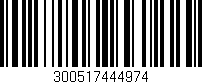 Código de barras (EAN, GTIN, SKU, ISBN): '300517444974'