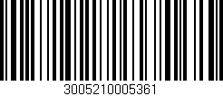 Código de barras (EAN, GTIN, SKU, ISBN): '3005210005361'