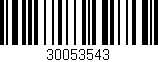 Código de barras (EAN, GTIN, SKU, ISBN): '30053543'