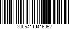 Código de barras (EAN, GTIN, SKU, ISBN): '30054110416052'