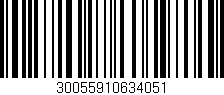 Código de barras (EAN, GTIN, SKU, ISBN): '30055910634051'