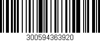 Código de barras (EAN, GTIN, SKU, ISBN): '300594363920'