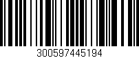 Código de barras (EAN, GTIN, SKU, ISBN): '300597445194'