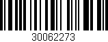 Código de barras (EAN, GTIN, SKU, ISBN): '30062273'