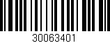 Código de barras (EAN, GTIN, SKU, ISBN): '30063401'
